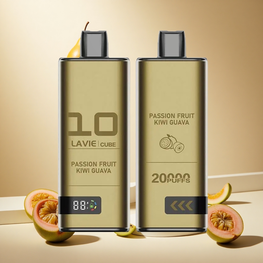 Passion Fruit Kiwi Guava Lavie Cube 20000 Puffs Disposable Vape wholesale vapes Ireland Type C Charging