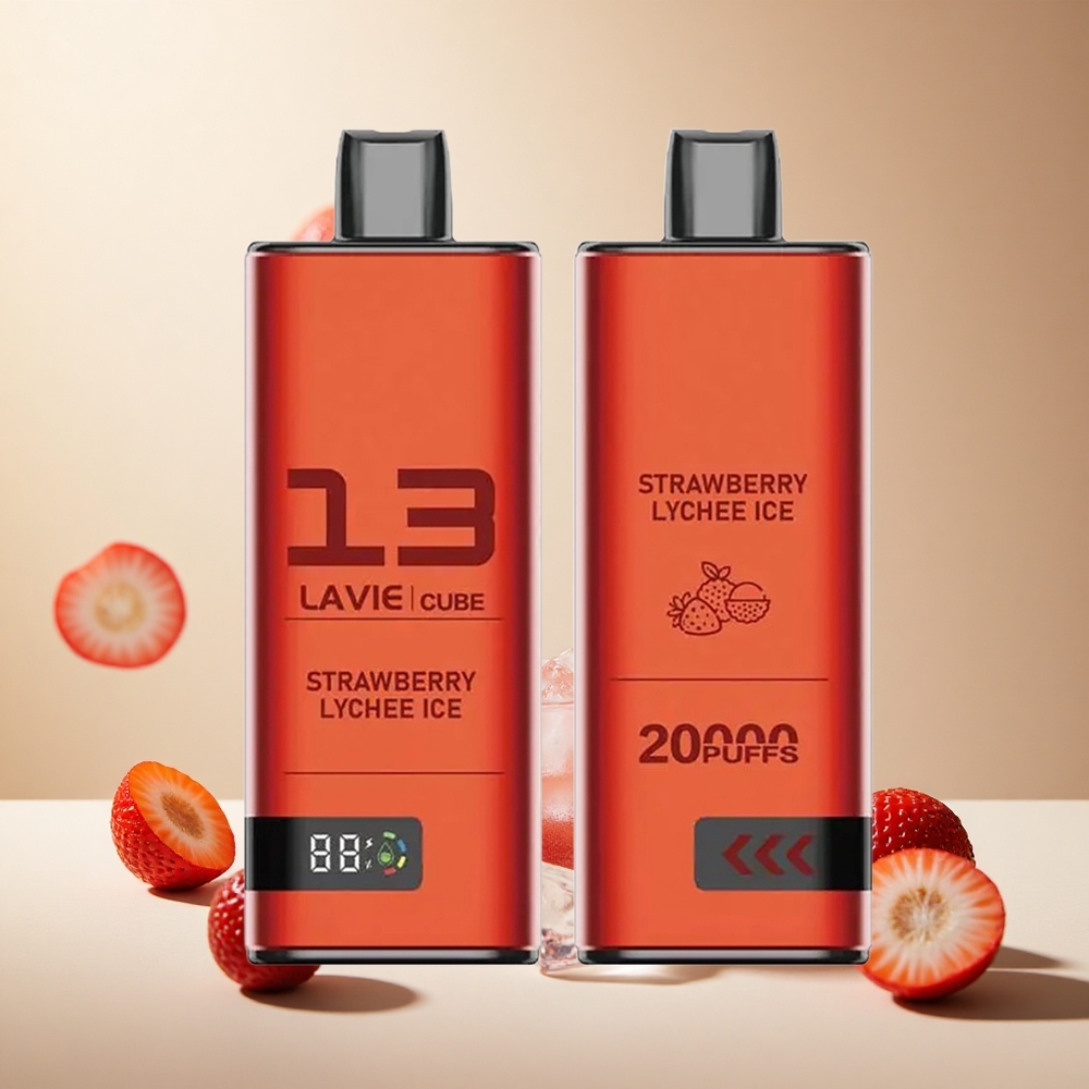 Strawberry Lychee Ice Lavie Cube 20000 Puffs Disposable Vape wholesale vapes Ireland