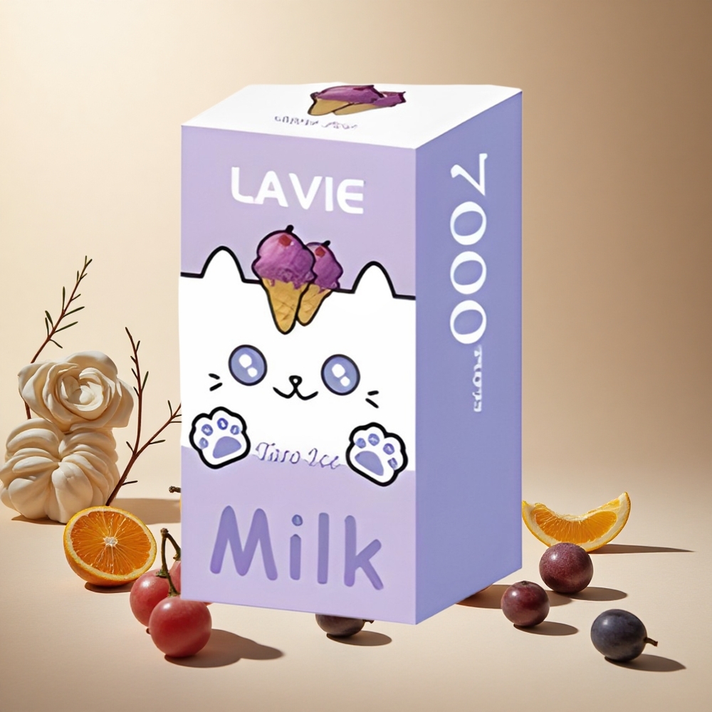 Grape Ice LAVIE Milk 7000 Puffs 16ML wholesale vapes Ireland Rechargeable