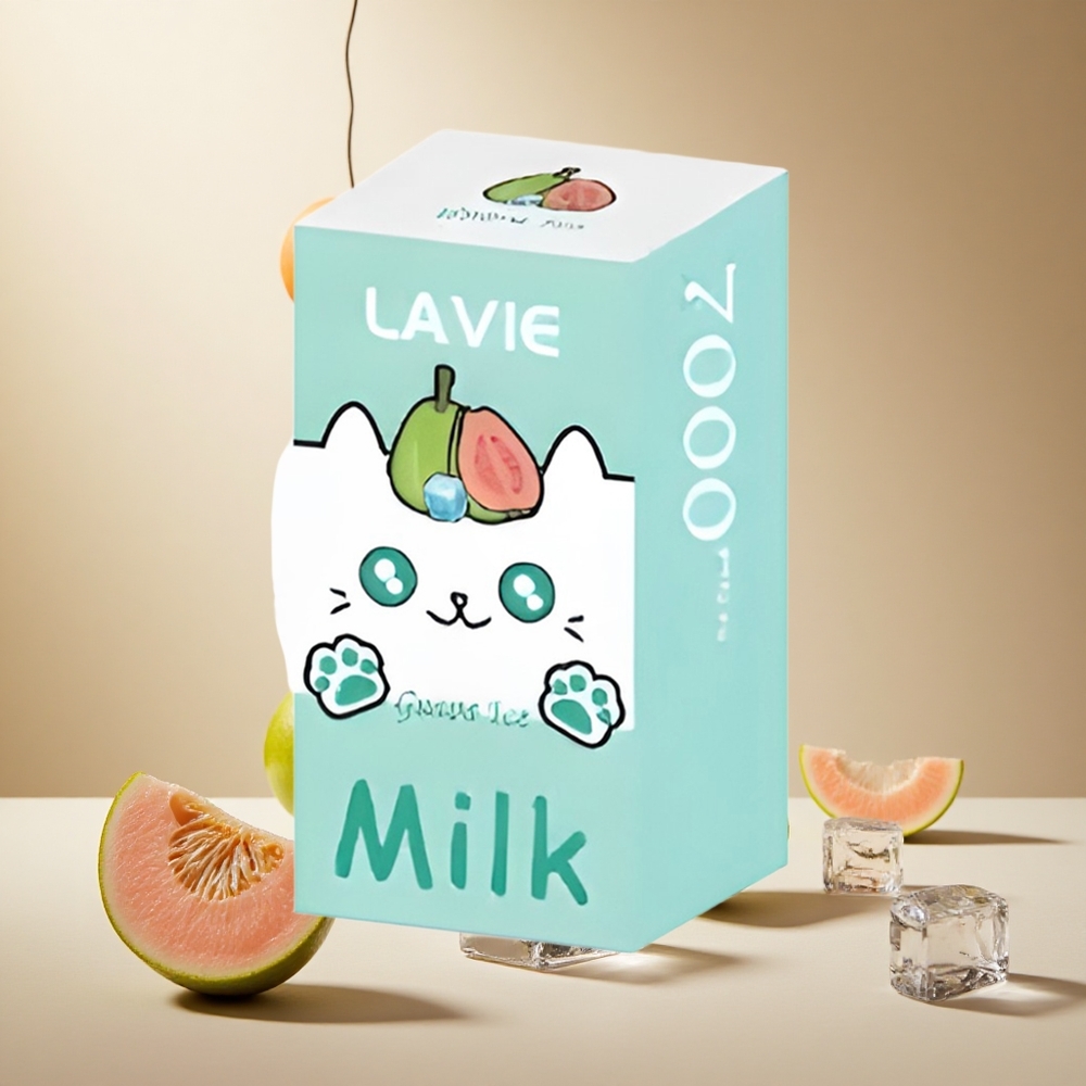 Guava Ice LAVIE Milk 7000 Puffs 16ML wholesale vapes Ireland Type C Rechargeable