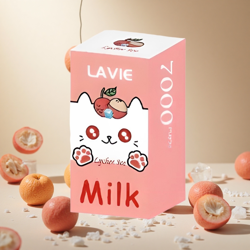 Lychee Ice LAVIE Milk 7000 Puffs wholesale vapes Ireland 16ML Type C