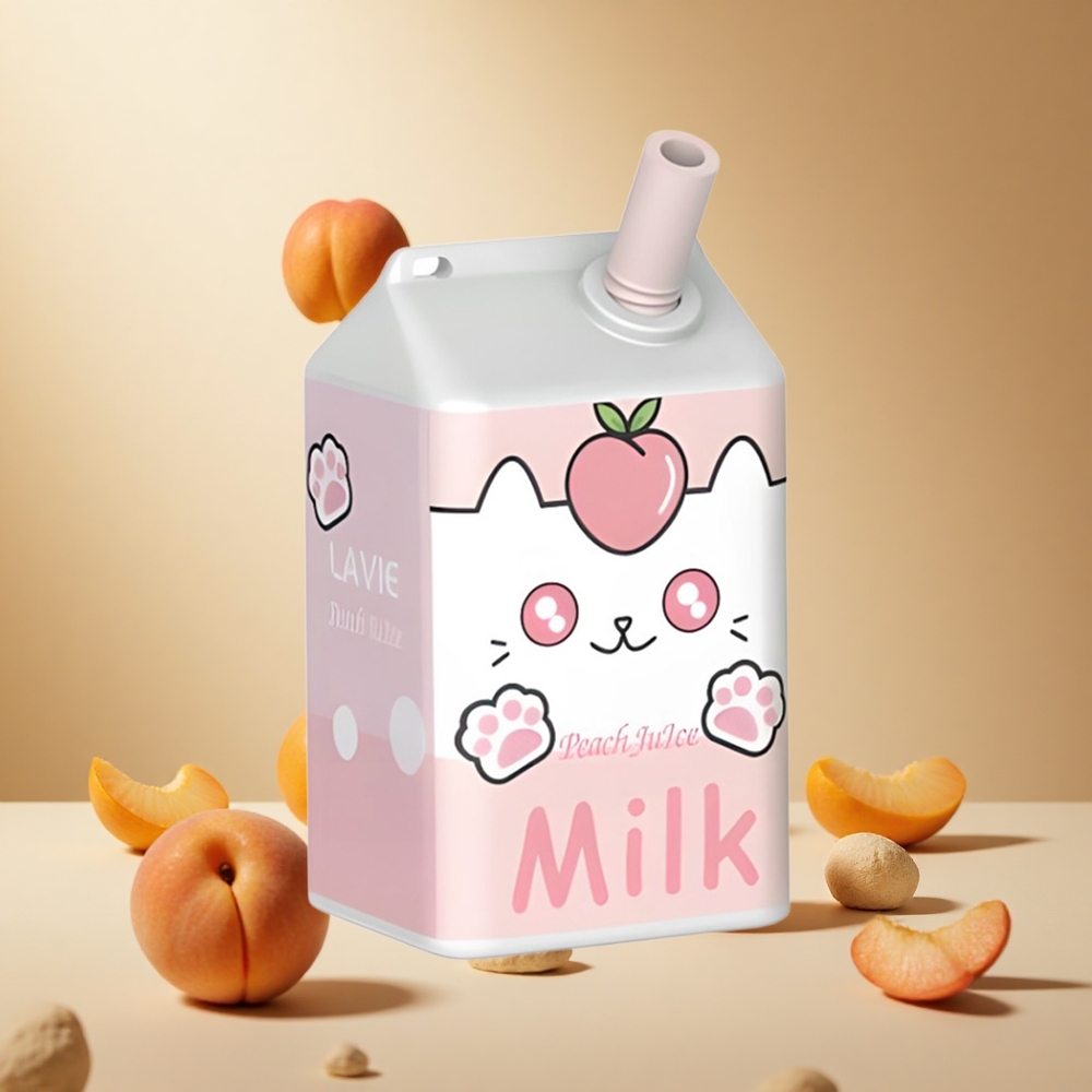 Peach Juice LAVIE Milk 7000 Puffs wholesale vapes Ireland 16ML Type C Rechargeable