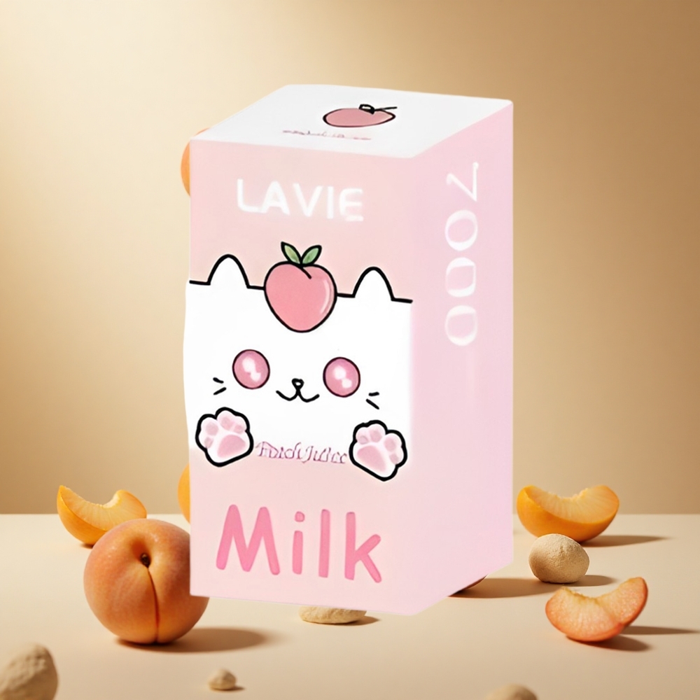 Peach Juice LAVIE Milk 7000 Puffs wholesale vapes Ireland 16ML Type C Rechargeable