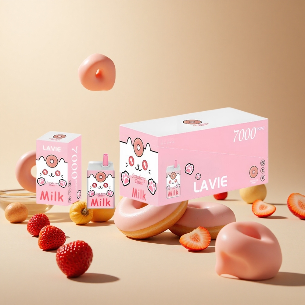 Strawberry Donut LAVIE Milk 7000 Puffs 16ML wholesale vapes Ireland Type C Rechargeable