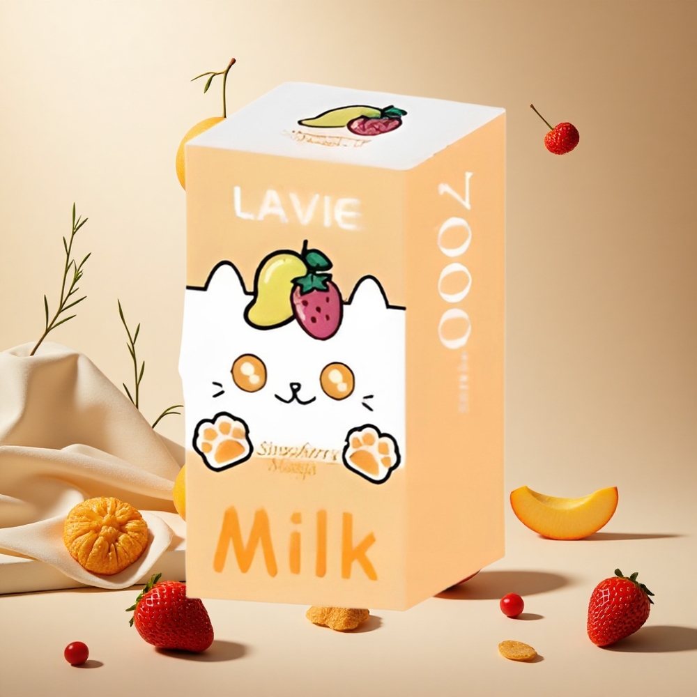 Strawberry Mango LAVIE Milk 7000 Puffs Wholesale Vapes Ireland Rechargeable 16ML