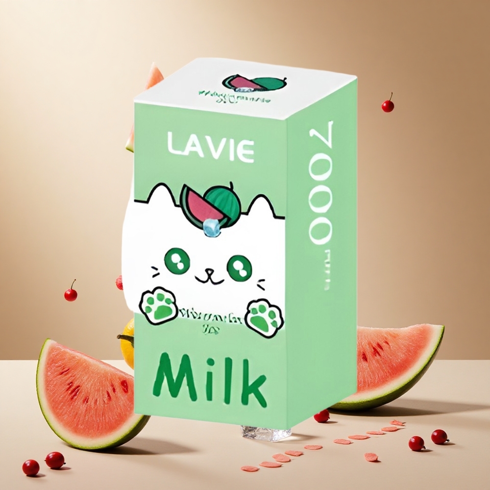 Watermelon Ice LAVIE Milk 7000 Puffs wholesale vapes Ireland 16ML Type C Rechargeable