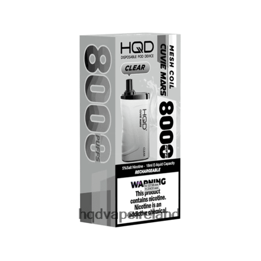 HQD Disposable Flavors - HQD CUVIE MARS DISPOSABLE Clear 8J2BB4156