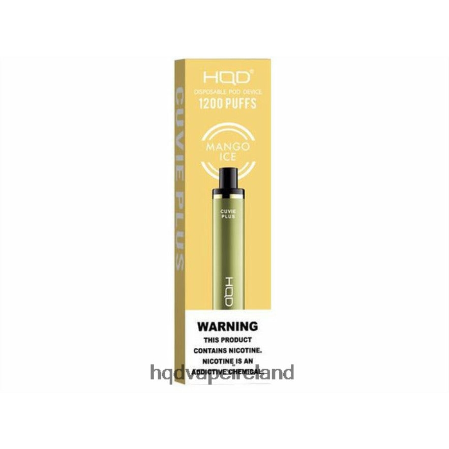 HQD Disposable Flavors - HQD CUVIE PLUS DISPOSABLE VAPE Mango Ice 8J2BB4216