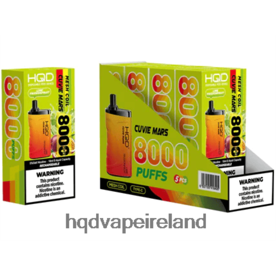 HQD Online Shop - HQD CUVIE MARS DISPOSABLE Lime Passion Fruit 8J2BB4208