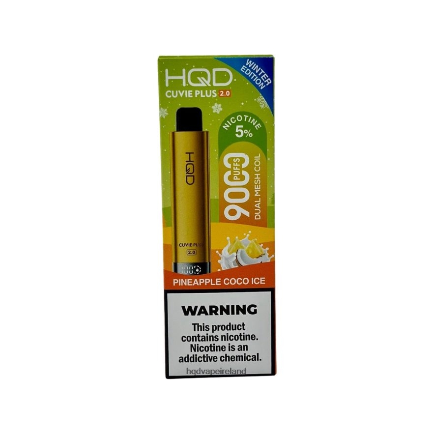 HQD Tech Dublin - HQD CUVIE PLUS 2.0 (WINTER EDITION) Pineapple Coco Ice 8J2BB4233