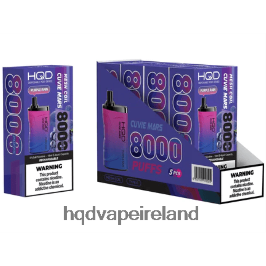 HQD Vape Shop - HQD CUVIE MARS DISPOSABLE Purple Rain 8J2BB4239