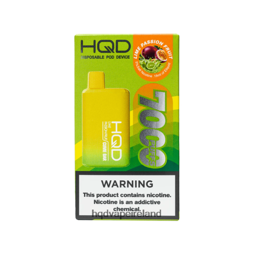 HQD Vape Store - HQD CUVIE BAR DISPOSABLE Lime Passion Fruit 8J2BB4207