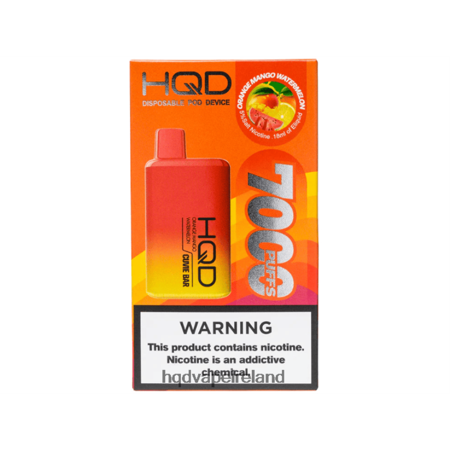 HQD Vape Store - HQD CUVIE BAR DISPOSABLE Orange Mango Watermelon 8J2BB4227