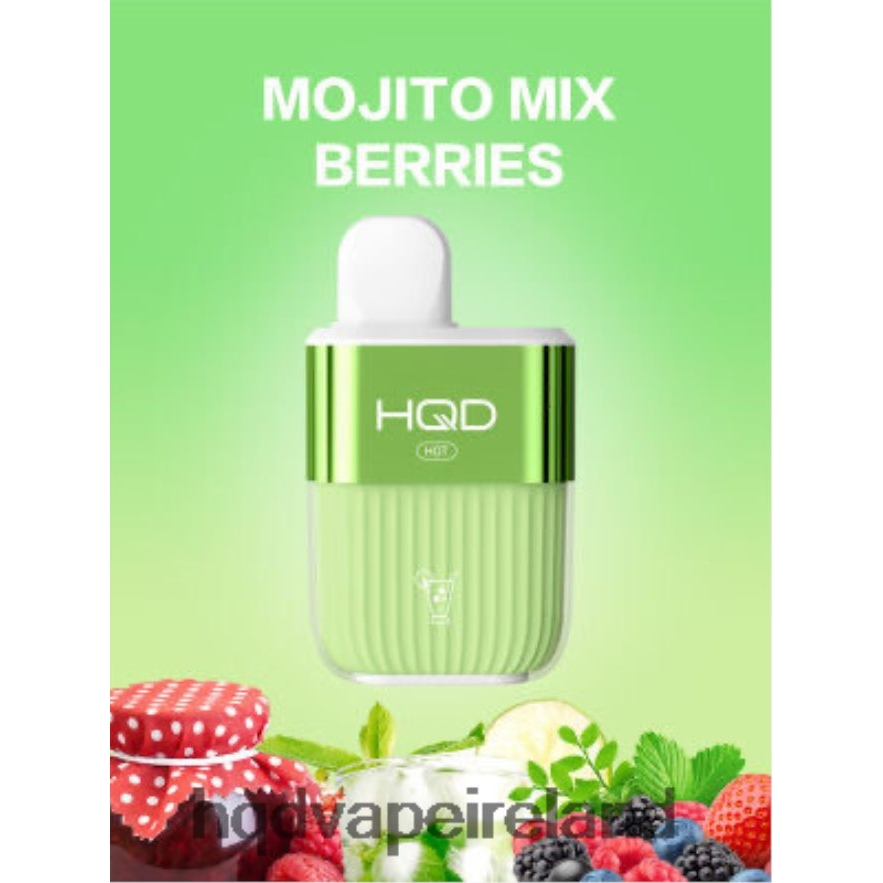 HQD Vape Ireland - HQD HOT 5000 PUFFS Mojito Mix Berries 8J2BB461