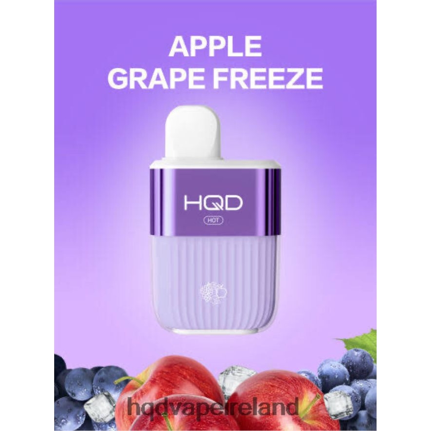 HQD Vape Shop - HQD HOT 5000 PUFFS Apple Grape Freeze 8J2BB459